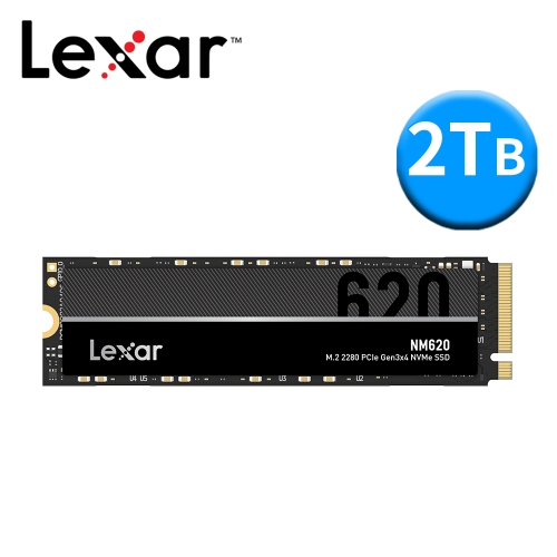 Lexar 雷克沙 NM620 2TB PCIe 3.0 讀3500MB/寫3000MB/5年