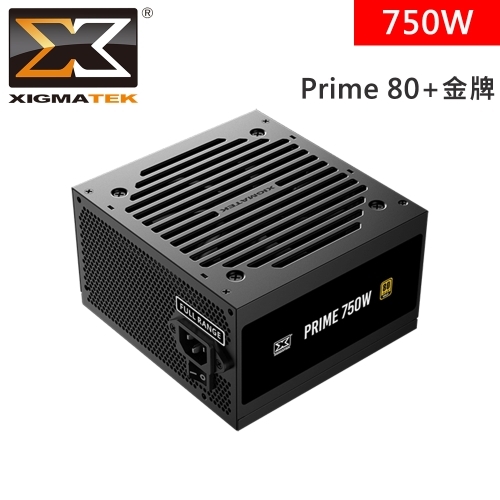 Xigmatek Prime 750W 80+金牌/扁線/全模/DC to DC/主動式PFC/PCIe 5.1/5年保