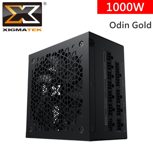 Xigmatek ODIN 1000W 80+金牌/全模/DC to DC/主動式PFC/PCIe 5.1/14cm風扇/10年保