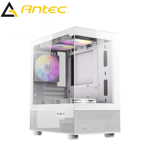 Antec CX200M RGB ELITE 白(M-ATX/ITX/顯卡長33/CPU高16.4/預裝5風扇/全景玻璃透側)