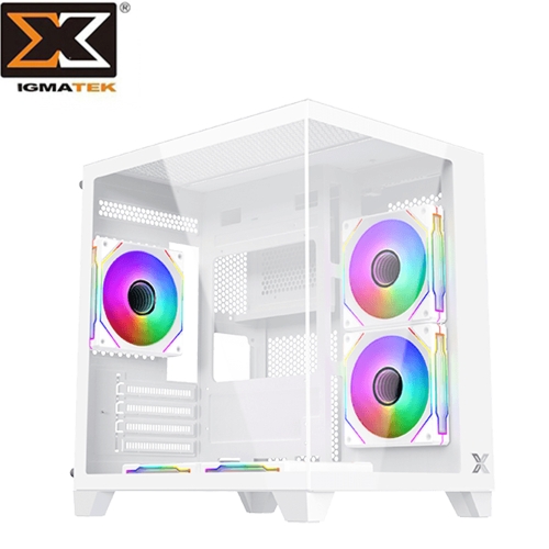 Xigmatek AQUA M NANO Arctic 白 M-ATX/CPU高15.8cm/VGA33cm/全景式海景房