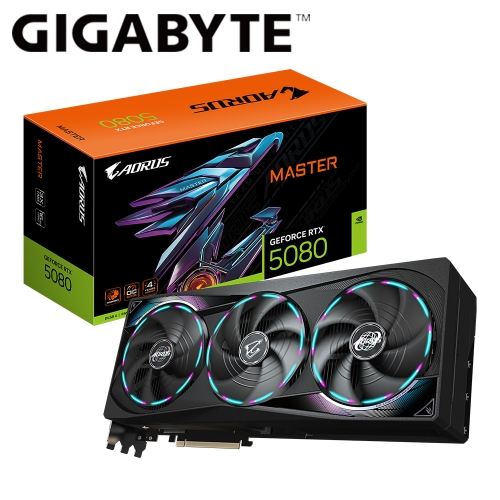 (搭整機)技嘉 N5080AORUS M-16GD AORUS RTX 5080 MASTER 16G(2805MHz/16GB GDDR7/1H3DP/三風扇/36cm/註5年)