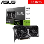 華碩 DUAL-RTX5060-O8G-A(2587Mhz/1H3DP/22.8cm/雙風扇/金屬背板)